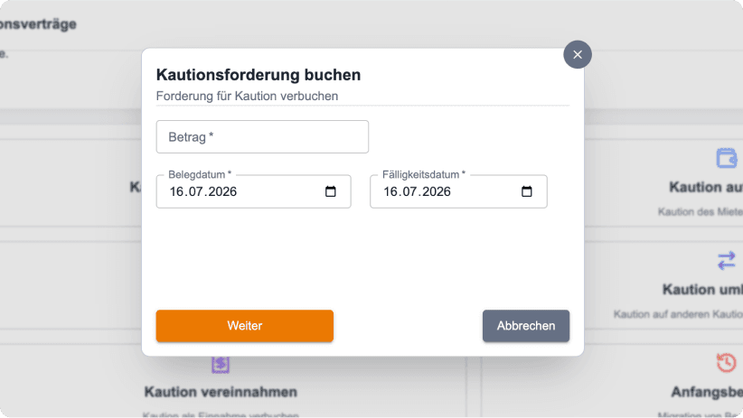 Jedem Mietvertrag seine IBAN